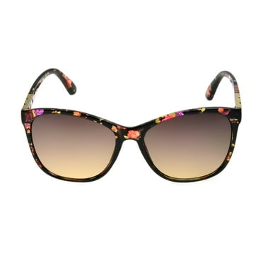 Foster Grant Women's Cat Eye Floral Adult Sunglasses