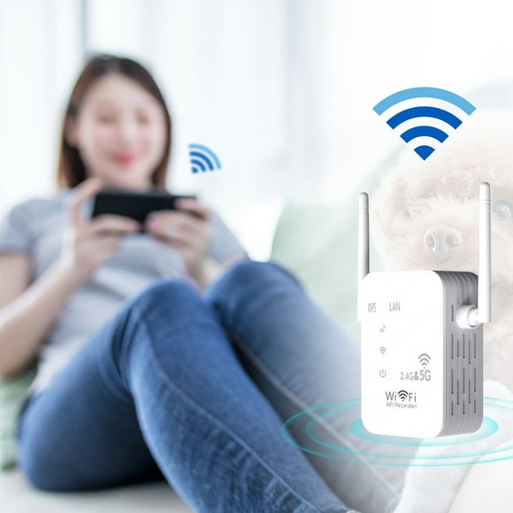 MORESEC 1200M5G Frequency Through Wall Repeater Wifi Signal Amplifier Covers Relay Booster A-P In A Large Area Deals of the Day Clearance Prime, White