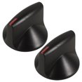thumbnail image 3 of Miangastore 2Pcs Plastic Knobs for Gas Stove Black Round Durable Construction for Home Use, 3 of 9