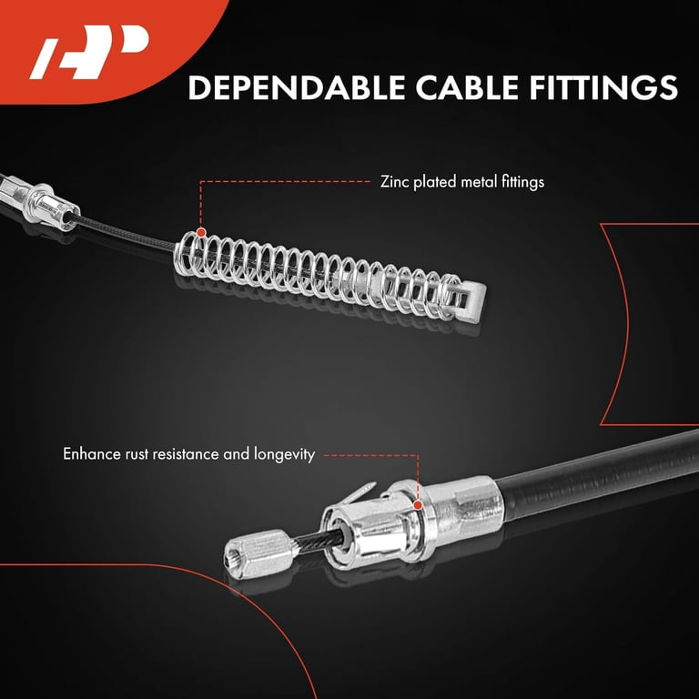 A-Premium Parking Brake Cable Assembly - Rear Driver Side For Chevrolet Silverado & GMC Sierra 1999-2007