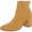 Tan, variant on Franco Sarto Womens Tina Leather Square Toe Booties