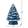 thumbnail image 2 of Mr. Christmas 14 in. Nostalgic Ceramic Tree - Blue with White Bulbs, 2 of 3