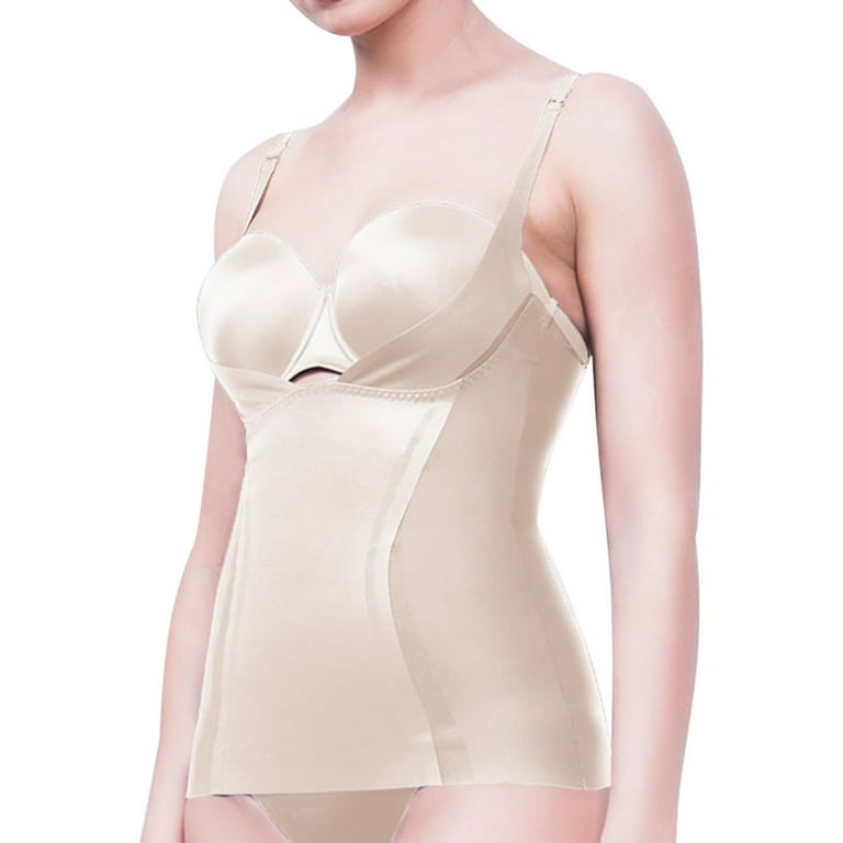 Women's Body Hush BH1506MS Glamour Lift and Slim Torsette Camisole (Nude XL)