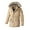 04Khaki, variant on guisaled Men's Winter Jackets Solid Hooded Waterproof Mid-Length Snow Coats Snowboard Fleece Lining Thicken Cotton Windproof Warm Parka