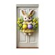 thumbnail image 2 of Cortina de puerta con diseño de conejo de Pascua con huevos y flores | Diseño de lazo azul pastel para decoración navideña de primavera | Decoración para puertas de interior y exterior, 180 x 89 cm, 2 of 6