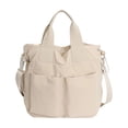 thumbnail image 2 of Women's Casual Shoulder Bag Student Class Handheld Bag Nylon Tote Bag Large Capacity Commute Crossbody Bag, 2 of 6