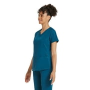 Scrubstar Women's Premium Performance Stretch Double V-Neck Scrub Top, Sizes XS-3XL