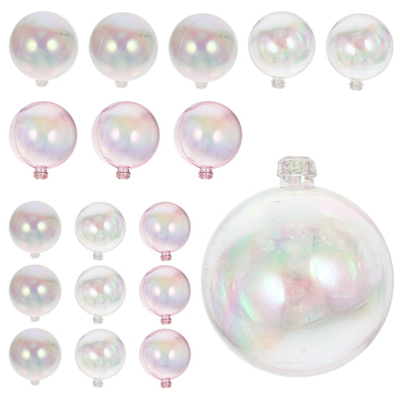 SWETRACE 18Pcs Mini Cake Toppers Plastic Balls Cake Decorations For Christmas And Valentines Day Baking Decor