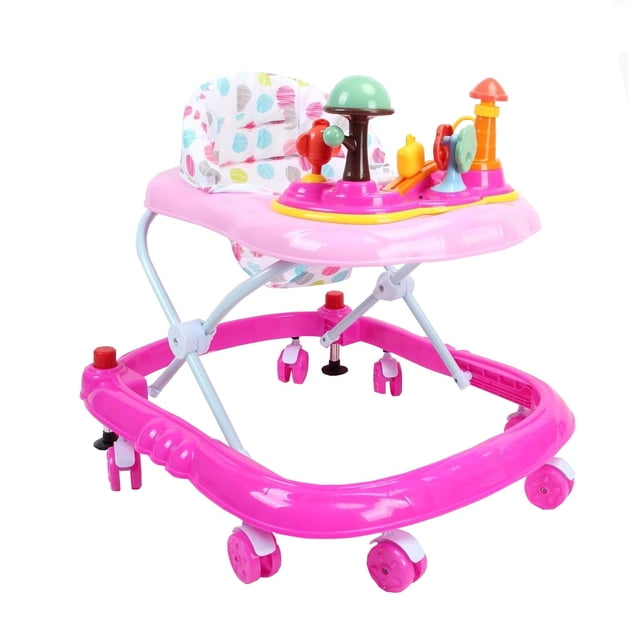 Andadera Angelin Baby Honguito Musical Rosa
