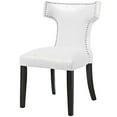 thumbnail image 3 of Side Dining Chair, Set of 2, Faux Leather, White, Modern Contemporary Urban Design, Kitchen Room Cafe Bistro Restaurant Hospitality, 3 of 5