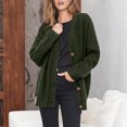 thumbnail image 3 of Cárdigan de mujer, cárdigan largo informal, sudadera con capucha, chaqueta de punto grueso, abrigo de punto, cárdigan elegante, jersey de punto, chaqueta de otoño e invierno, suéter, ropa, 3 of 5