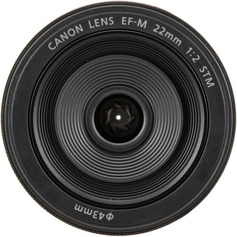Canon EF-M 22mm f/2 STM Lens in Black Compatible with Canon Mirrorless  Cameras: Canon EOS M10, M100, M200, M3, M5, M50, M50 Mark II, M6, M6 Mark  II & 