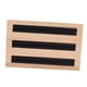 thumbnail image 4 of 3 Ranuras Rectangular Pendientes Bandejas Exhibición de con Organizador Caja de Almacenamiento Soporte - cuero negro BLESIY Soporte para anillos que muestra la placa, 4 of 8