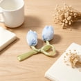 thumbnail image 2 of MTBLYS Capullos de tulipanes de tela para costura DIY | Flores artificiales suaves para lazos de cortinas y pinzas para el cabello | Accesorios para el cabello de nailon y elastano, 2 of 7