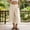 Beige, variant on Women's Culottes Linen Cropped Wide Leg Pants Elastic Waist Casual Palazzo Trousers Cotton Dressy Casual Cropped Gaucho Pant with Pockets(White,XL)