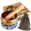 REGIS Tibetan Singing Bowl Set ，Mindfulness, and Stress Relief zen decor， Spiritual and Body Healing and Energy Cleansing (3 inch)