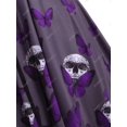 thumbnail image 4 of Lace Up Butterfly Skull Halloween Plus Tamaño Vestido Cami Rosegal Vestidos casuales de talla grande, 4 of 5
