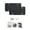 Black, variant on Flexible Silicone License Plate Frame Set With Anti Theft Screws For Vehicles 310X160X9Mm Black Gray Red Blue Option