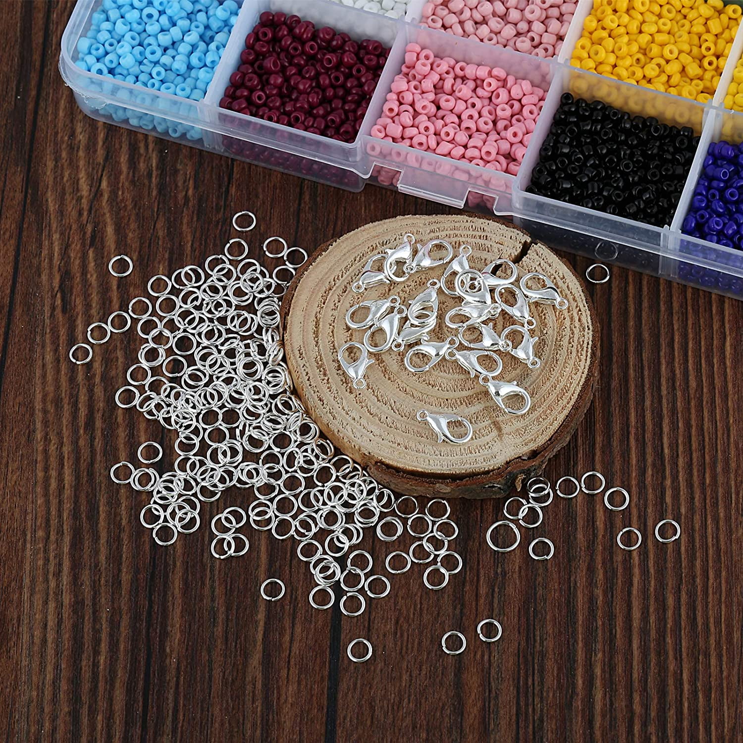  Souarts 3600Pcs Seed Beads for Jewelry Making Kit