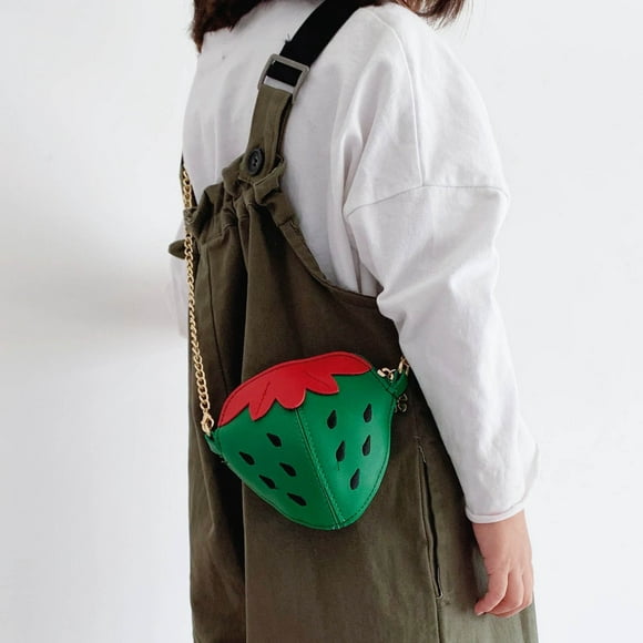 TIMIFIS Kids Girls Fashion Cute Cartoon Strawberry Pattern Shoulder Crossbody Chain Bag Children's Coin Purse Women'S Crossbody Handbags - Baby Days