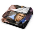 thumbnail image 3 of Hayden Christensen Collage Blanket Flannel Lightweight Fleece Blankets Bedding for Bed Sofa Couch Decor Black 40"X30", 3 of 7