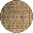 thumbnail image 1 of Ahgly Company Indoor Round Oriental Brown Industrial Area Rugs, 5' Round, 1 of 4