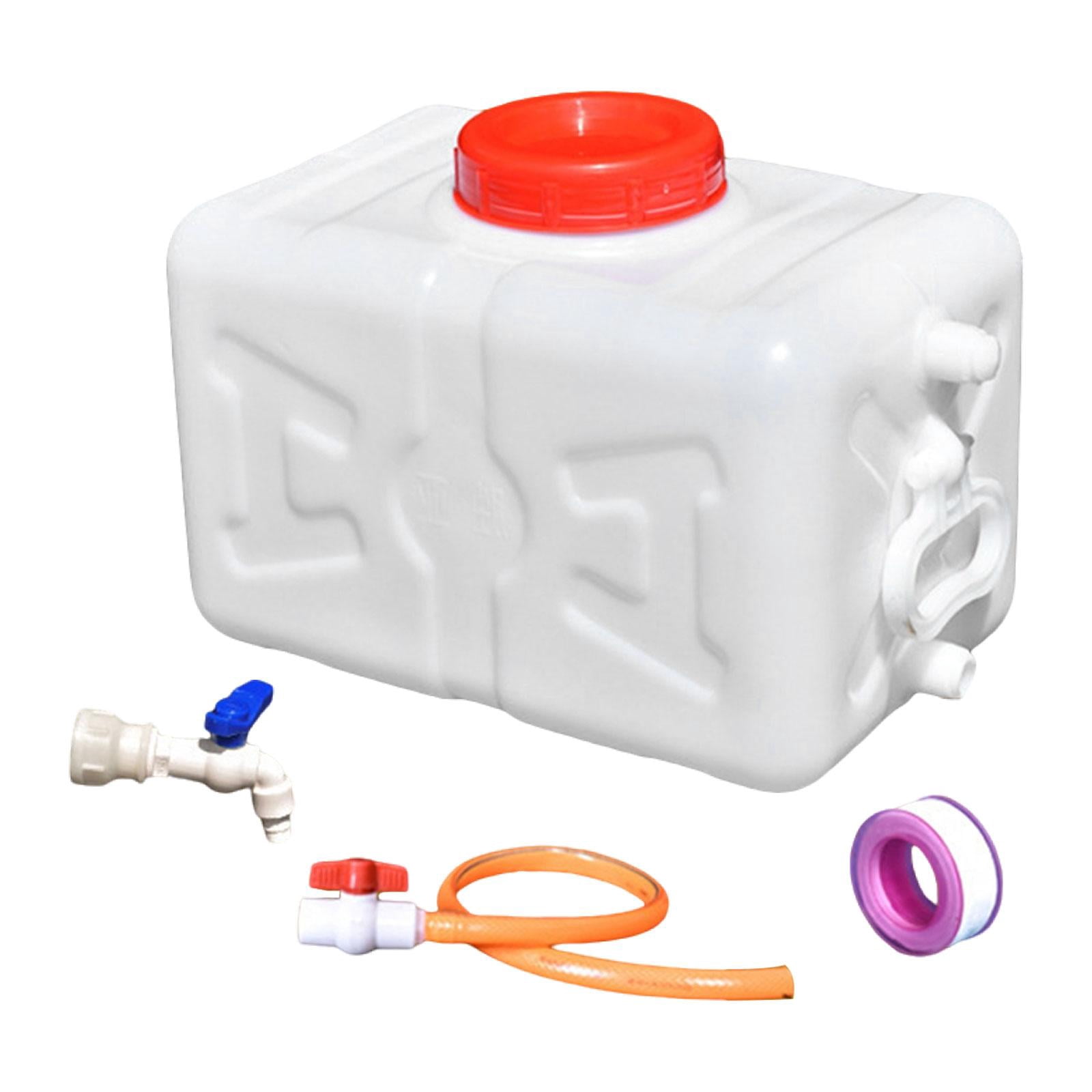 harayaa Utility Water Tank Reusable Horizontal Storage Bucket for Camping Garden Car white 15kg