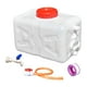 thumbnail image 4 of Contenedor de almacenamiento de agua potable Cubo de almacenamiento horizontal A prueba de fugas Gran capacidad blanco 15 kg, 4 of 9