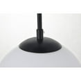 thumbnail image 5 of Baxter 1 Light Black Pendant With Frosted White Glass, 5 of 7