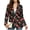Black Cherry Fruit, variant on Bohemian Mandala Floral Print Womens Sweater Blazer Business Casual Work Long Sleeve Suit Jackets Cardigan Lapel Collar Button Up Dressy Casual Cardigan Work Office Outfits, L