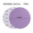 thumbnail image 2 of Unique Bargains 5 Pack 6-Inch Purple Sanding Discs 2000 Grits Hook & Loop Professional Aluminum Oxide Sandpaper, 2 of 6
