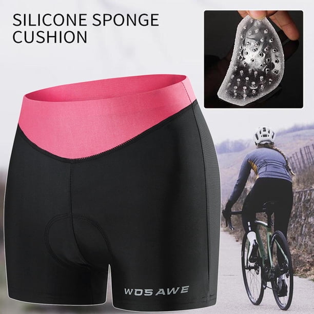 Ropa interior de ciclismo Macarena Pantalones cortos acolchados para bicicleta Rosa s