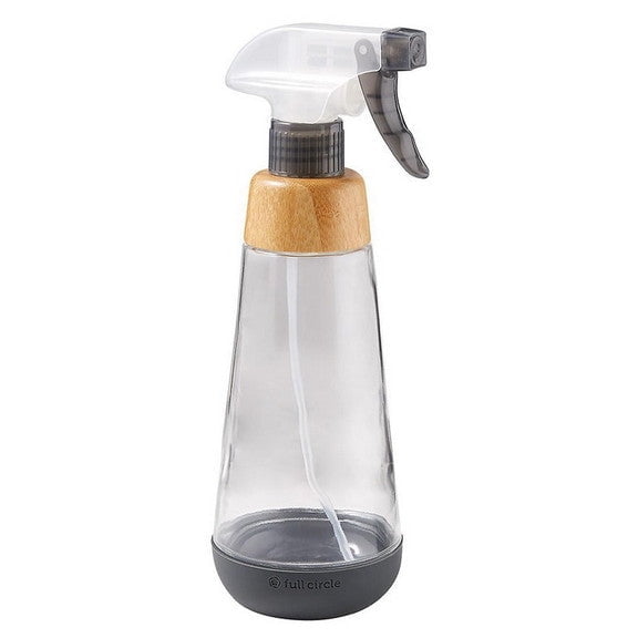 Full Circle Bottle Service Gray Refillable Glass Spray Bottle 16 oz.