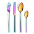 thumbnail image 5 of Golden knife, fork and spoon color box stainless steel tableware, 5 of 10