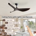 thumbnail image 5 of Sofucor 52" Ceiling Fan No Light, Remote Control, Modern, 3 Blades Ceiling Fan with Noiseless Reversible Dc Motor for Living Room, Bedroom, 5 of 10