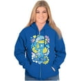 thumbnail image 3 of Retro Sassy Smurfette Love Corp Women Plus Size Zipper Hoodie Brisco Brands 3X, 3 of 5
