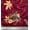 Burgundy, variant on Soimoi Red Cotton Duck Fabric Leaves & Hedgehog Animal Printed Craft Fabric by the Yard 42 Inch Wide