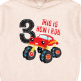 thumbnail image 3 of Inktastic Monster Truck How I Roll 3rd Birthday Toddler Hoodie, 3 of 4