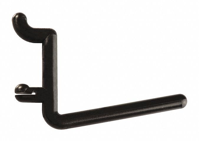 Peg Board Hook Kit Garage Tool Storage Craft Hooks Pegboard J Hook Style-BLACK 100 Plastic