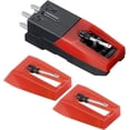 thumbnail image 1 of 2 Pieces Record Player Needle with 1 Cartridge Turntable Needles Record Player Stylus Technics Turntable for Vinyl Records Players Phonograph, 1 of 5