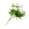 thumbnail image 4 of Ramo de clavel artificial simulación floral decoración hogar oficina decoración tela flor falsa, blanco AweSitey HA8723-02B, 4 of 6