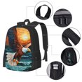 thumbnail image 2 of Fotbe Textured Bald Eagle Mochila para Hombre y Mujer - Tela Oxford 600D Resistente - Mochila Impermeable de Gran Capacidad para Escuela, Viajes y Senderismo, 2 of 6