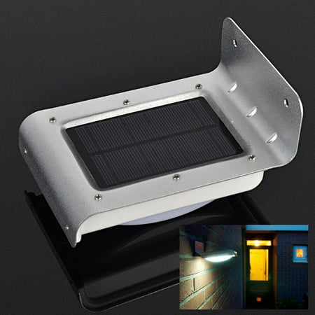 Ktaxon 16-LED Solar Powered PIR Motion Sensor Garden Security Light Wall Lamp