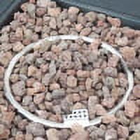 GDF Studio Jasmine Outdoor 50,000 BTU Square Fire Pit (No Tank Holder), Brushed Brown