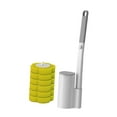 thumbnail image 3 of Kit de limpieza de cepillo de inodoro desechable para baño y hogar Amarillo, 3 of 6