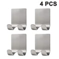 thumbnail image 1 of 4pcs H H D For Er, Less Steel Utility Hooks For Towel, Loofah, Robe And Coat, Bath Kit Izer, , P, 1 of 5