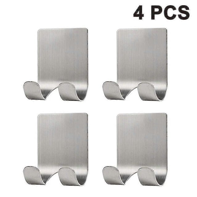 4pcs H H D For Er, Less Steel Utility Hooks For Towel, Loofah, Robe And Coat, Bath Kit Izer, , P