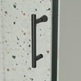 thumbnail image 7 of 38-42"W x 71"H Sliding Shower Door, Piovt Swing Glass Shower Door with 1/4"(6mm) Clear SGCC Tempered Glass, Pivot Frame Sliding Shower Door for Bathroom, Matte Black, Reversible Installation, 7 of 7