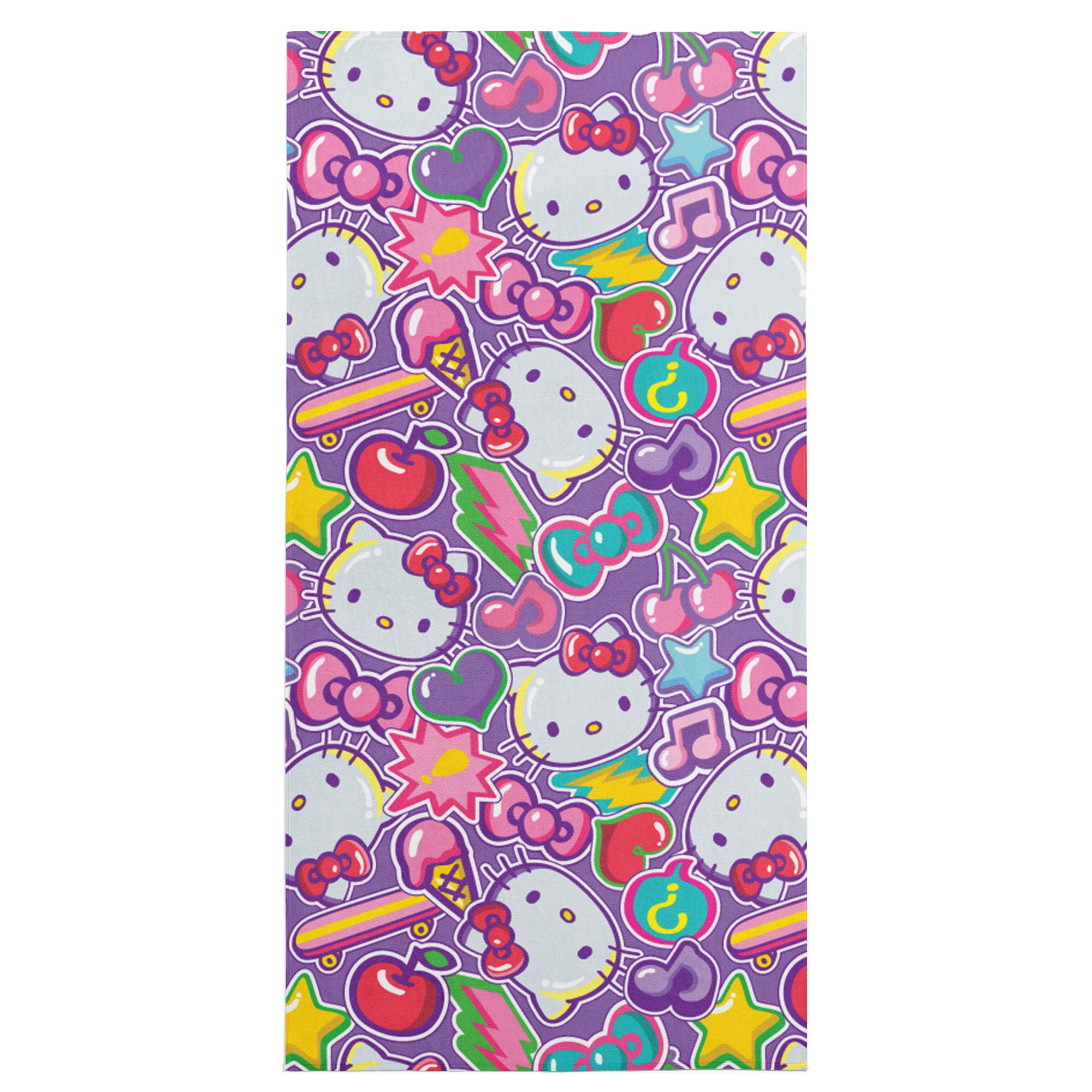 Hello Kitty Hello Beach Microfiber Beach Towel,30 x 60 inches