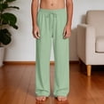 thumbnail image 6 of HAOTAGS Boys Girls Cargo Pants,Drawstring with Multiple Pockets Casual Summer Summer Pants Green 5 T, 6 of 8